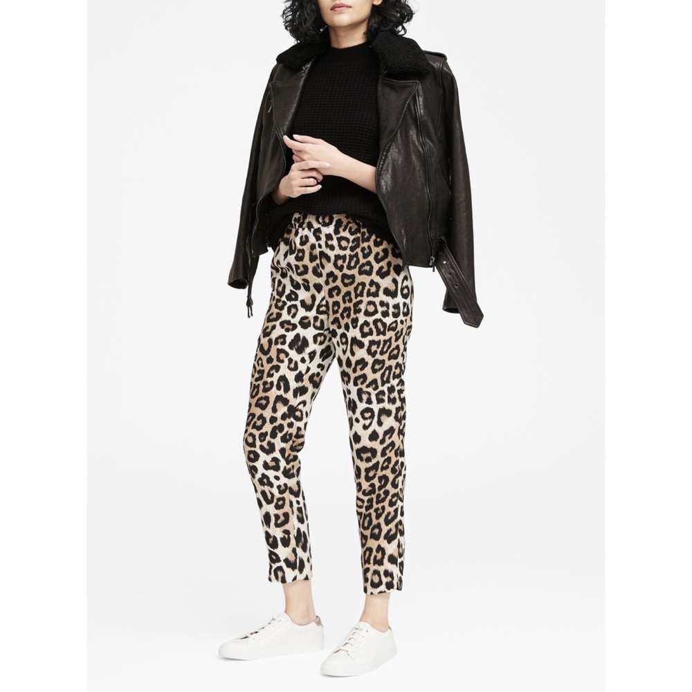 Banana Republic Hayden Leopard ankle pants